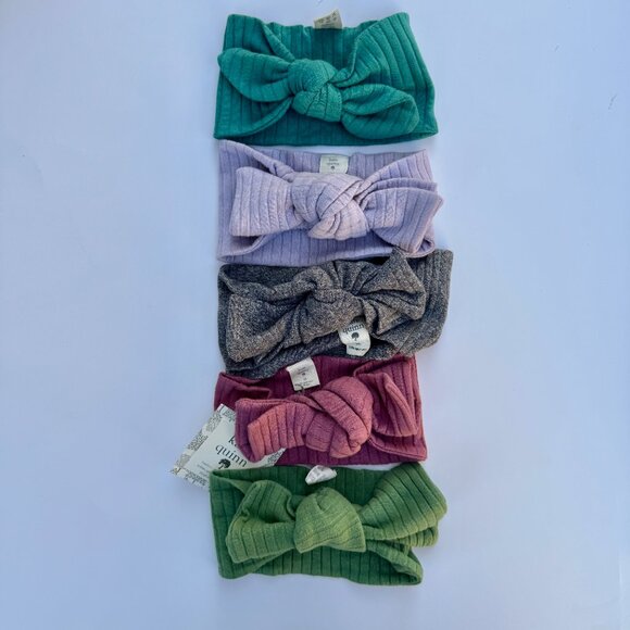Kate Quinn Head Bow Set | 5-Pack | Lilac, Teal, Charcoal, Moss, Mauve | 6–12 (M) - Picture 7 of 7